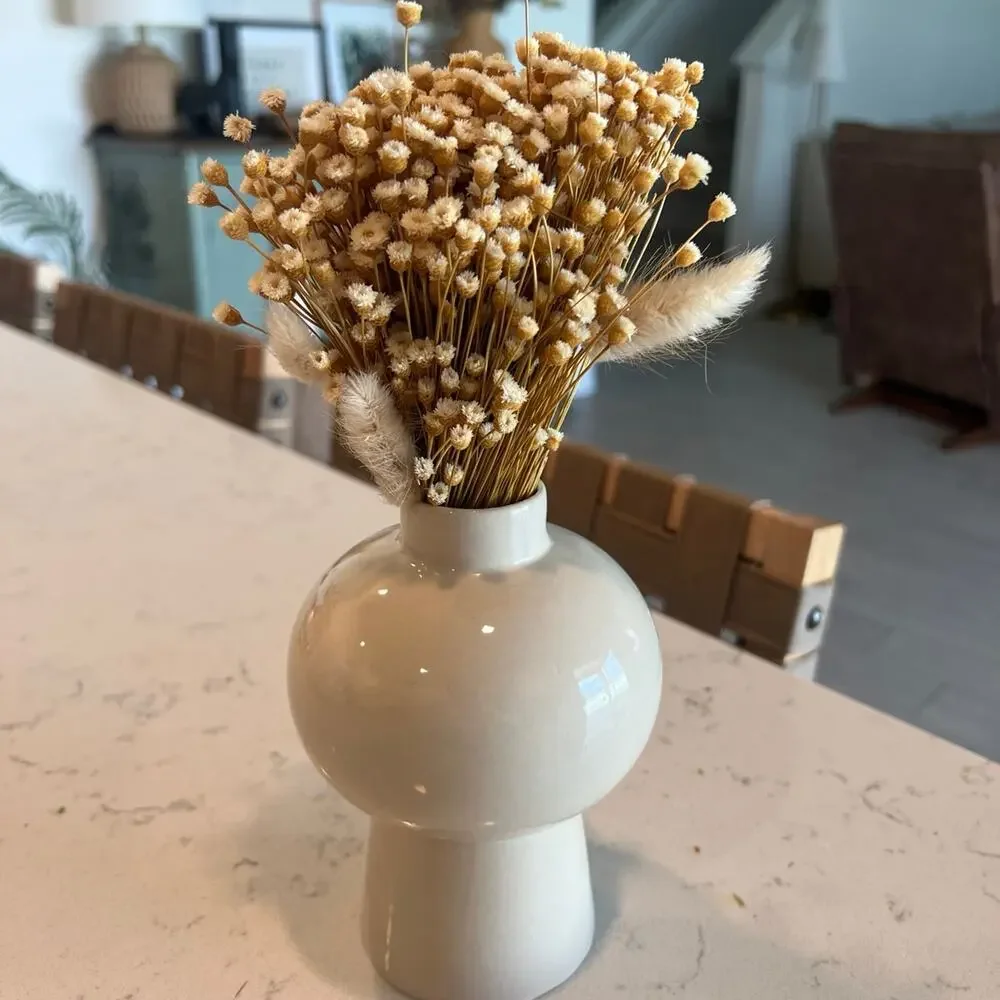 Vase and dried florals
